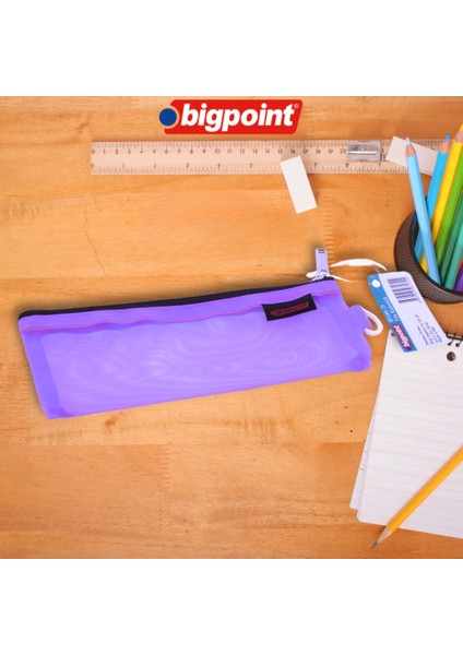 File Kalemlik Askılık Aparatı ile Kalem Mor