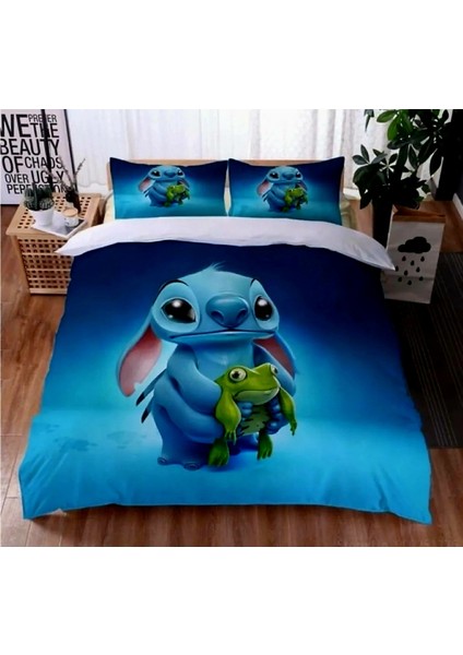 Özel Tasarım Çift Kişilik Nevresim Takımı Pamuk Saten 240 x 260 cm Antibakteriyel