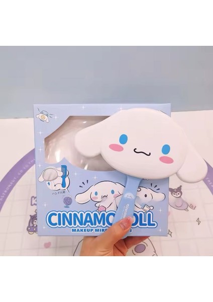 Cinnamoroll Sevimli Makyaj Ayna ve Tarak Saç Fırça Seti Hayranlarına Özel Doğum Günü Hediye