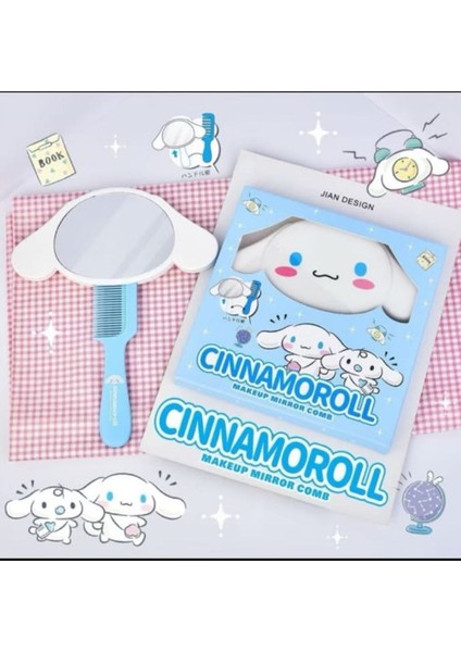 Cinnamoroll Sevimli Makyaj Ayna ve Tarak Saç Fırça Seti Hayranlarına Özel Doğum Günü Hediye modelleri