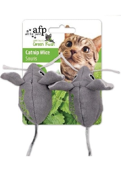 Green Rush - Peluş Catnip Fare Oyuncak