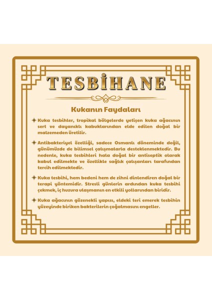 Sistemli Küre Kesim Exclusive Renk Kuka Tesbih