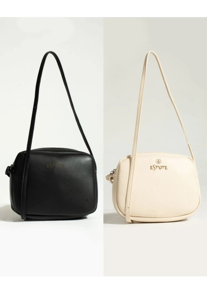 Eyandis Kadın 2'li Paket Çanta Çapraz Askılı Fermuarlı Yazlık El ve Omuz Çantası