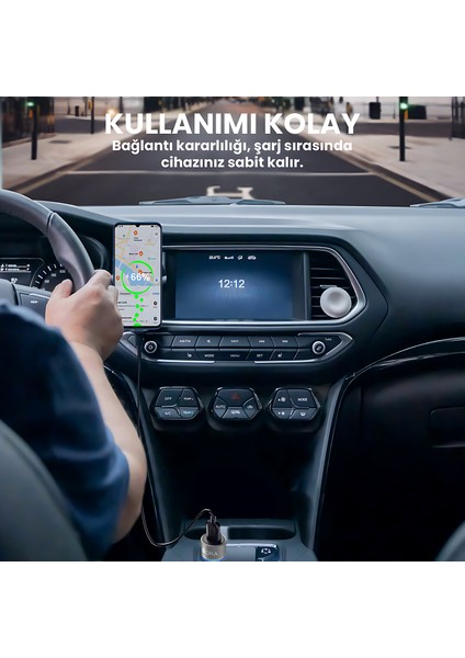 GAR156 PD20W Alüminyum Araç Şarj Aleti - Type-C Portlu Hızlı Şarj Cihazı - Kompakt ve Dayanıklı Tasarım - Siyah fırsatları