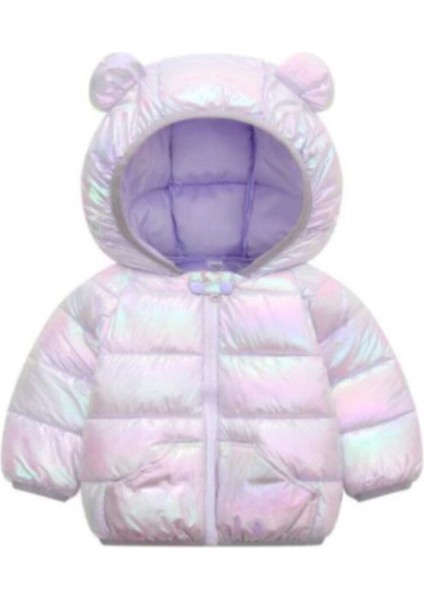 Teddy Şirin Şişme Mont -Lila Mor 21LGTEDDYJACKETLILA 4-6 Yas
