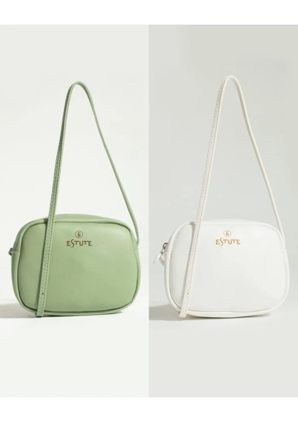 Eyandis Kadın 2'li Paket Çanta Çapraz Askılı Fermuarlı Yazlık El ve Omuz Çantası