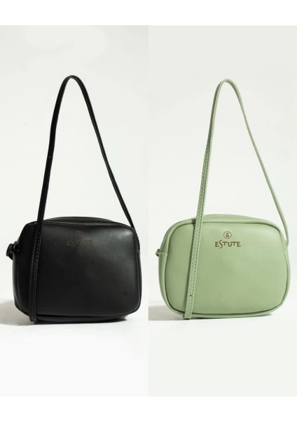 Eyandis Kadın 2'li Paket Çanta Çapraz Askılı Fermuarlı Yazlık El ve Omuz Çantası