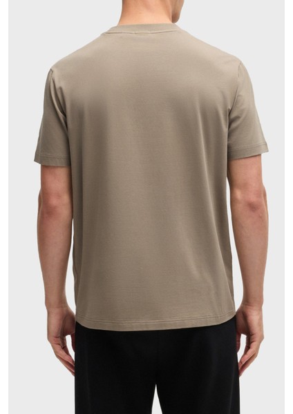 Streç Pamuklu Regular Fit Büyük Logolu T Shirt Erkek T Shirt 50535170 334 fiyatları