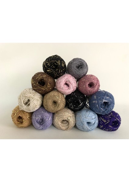 Marilyn Mor 8070 Simli Ip Örgü Ipi 100 Gram 310 Metre fiyatları