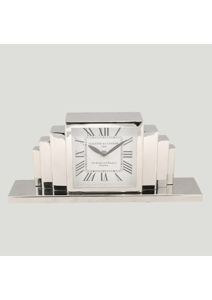 Vitale Sılver Metal Kare Saat 7*15*33 cm AK.IV0302