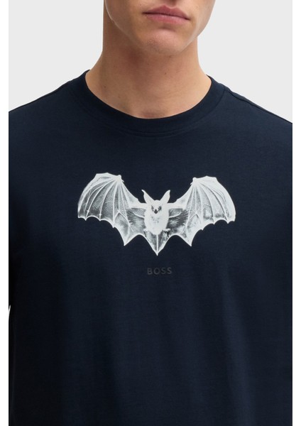 Regular Fit Bisiklet Yaka Baskılı T Shirt Erkek T Shirt 50534924 404 fırsatları