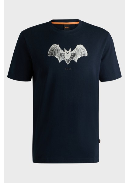 Regular Fit Bisiklet Yaka Baskılı T Shirt Erkek T Shirt 50534924 404 indirimleri