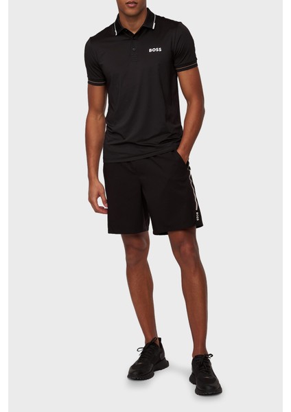 Streç Logo Baskılı Regular Fit Düğmeli Polo Yaka T Shirt Erkek Polo Yaka T Shirt 50506203 001 modelleri