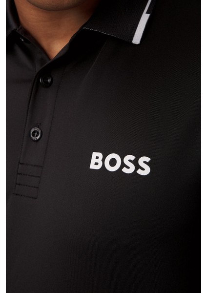 Streç Logo Baskılı Regular Fit Düğmeli Polo Yaka T Shirt Erkek Polo Yaka T Shirt 50506203 001 indirimleri