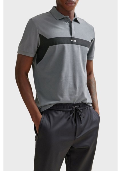 Baskılı Pamuklu Regular Fit Düğmeli Polo Yaka T Shirt Erkek Polo Yaka T Shirt 50506184 036