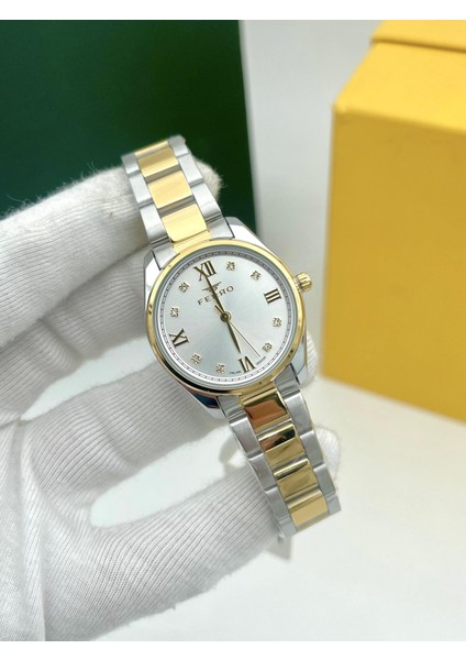 FL21502 Kadın Kol Saati - Gümüş-Altın Renk