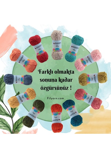 Silky Örgü Ipi Seti, Viscose, Motif Ipi, Kazak Ipi, Bebek Ipi, Amigurumi Ipi, Hırka Ipi, Yastık Ipi