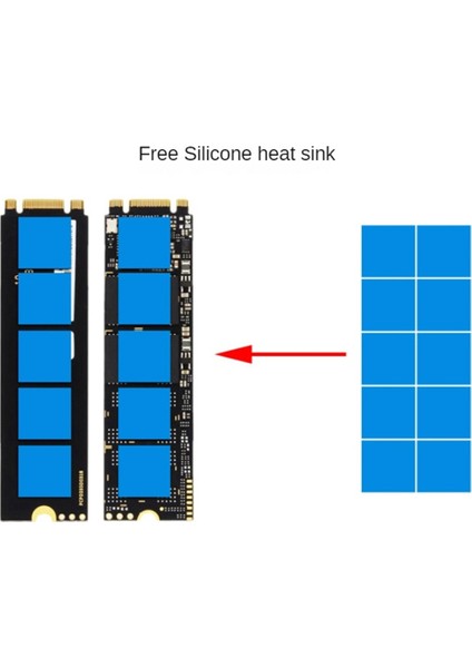M.2 Nvme SSD Muhafazası 20GBPS USB 3.0 Tip C Pcıe Harici Kasa Usb3 M2 Depolama Kutusu Kapağı Katı Hal Sabit Sürücü Disk, B (Yurt Dışından)
