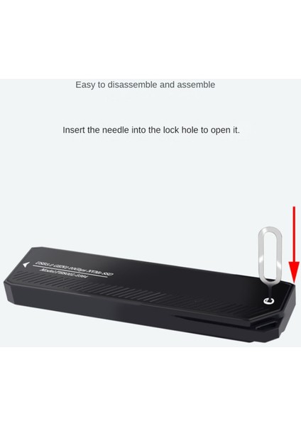 M.2 Nvme SSD Muhafazası 20GBPS USB 3.0 Tip C Pcıe Harici Kasa Usb3 M2 Depolama Kutusu Kapağı Katı Hal Sabit Sürücü Disk, B (Yurt Dışından)