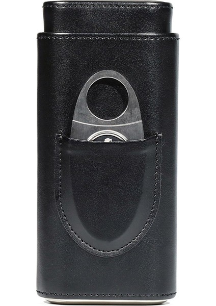 Puro Kılıfı Üç Parmak Taşınabilir Nemlendirici Pu Deri Kutu, Siyah (Yurt Dışından) modelleri