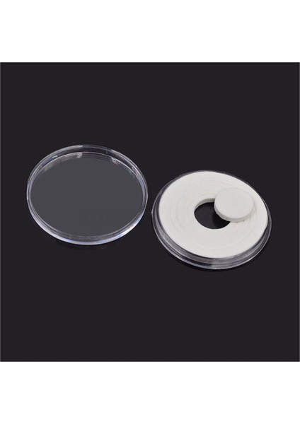 60 Adet 46MM Madeni Para Kutuları Kapsül Tutucu Uygulanmış Şeffaf Plastik Yuvarlak Saklama Kutusu (Yurt Dışından)
