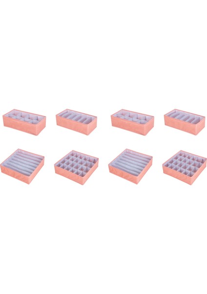 Iç Çamaşırı Sütyen Saklama Kutusu Sınıflandırma Külot Çorap Bölmesi Çekmece Düzenleyici Ev Pembe (Yurt Dışından)