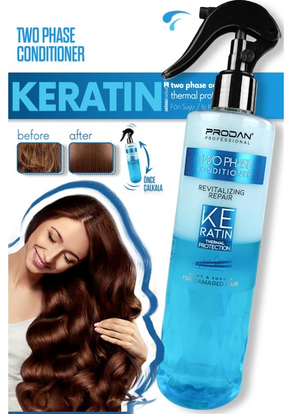 Keratin Fön Suyu Isı Koruyucu & Şaç Serumu Parlaklık Verici Etki 2'li Saç Bakım Seti 400ml + 100 ml fiyatları