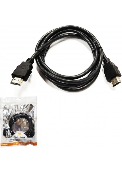PL-8005 HDMI Poşetli Kablo 1.5m- Siyah