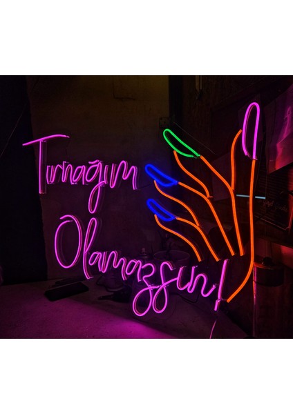Cizgineon Tırnağım Olamazsın Işıklı Neon LED Duvar Dekarasyon fiyatları