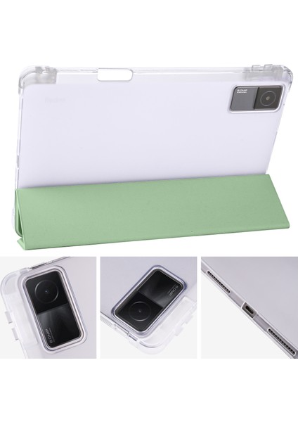 Xiaomi Redmi Pad 10.61 Için 3 Katlı Tpu+Pu Tablet Kılıfı (Yurt Dışından)