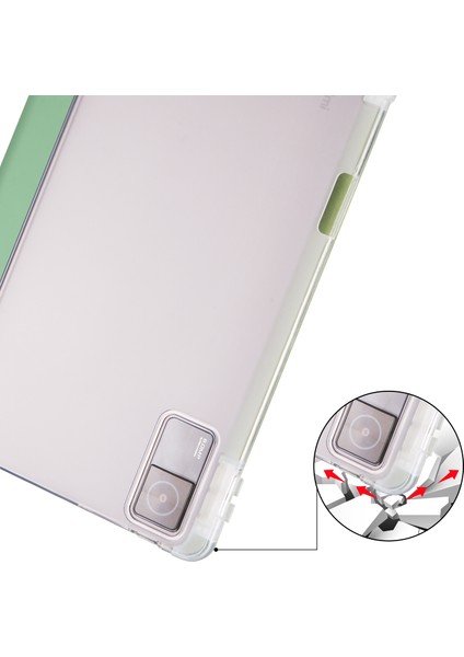Xiaomi Redmi Pad 10.61 Için 3 Katlı Tpu+Pu Tablet Kılıfı (Yurt Dışından)
