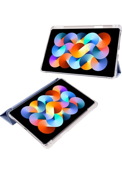 Xiaomi Redmi Pad 10.61 Için 3 Katlı Tpu+Pu Tablet Kılıfı (Yurt Dışından)