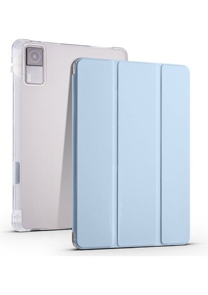 Xiaomi Redmi Pad 10.61 Için 3 Katlı Tpu+Pu Tablet Kılıfı (Yurt Dışından)