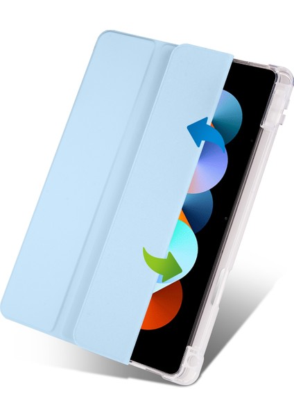 Xiaomi Redmi Pad 10.61 Için 3 Katlı Tpu+Pu Tablet Kılıfı (Yurt Dışından)