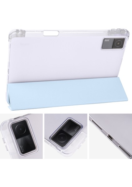 Xiaomi Redmi Pad 10.61 Için 3 Katlı Tpu+Pu Tablet Kılıfı (Yurt Dışından)