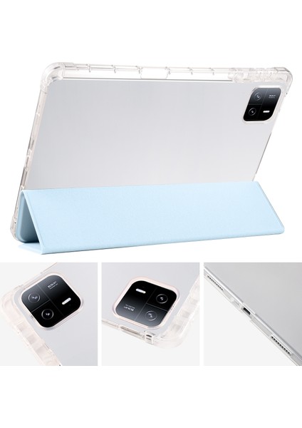 Xiaomi Pad 6/6 Pro Için 3 Katlı Akıllı Deri Tablet Kılıfı (Yurt Dışından)