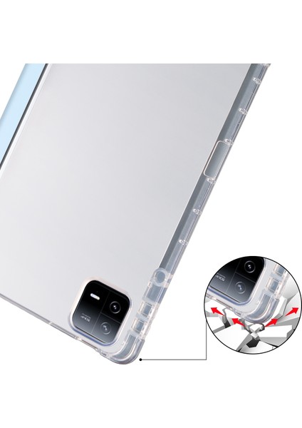 Xiaomi Pad 6/6 Pro Için 3 Katlı Akıllı Deri Tablet Kılıfı (Yurt Dışından)