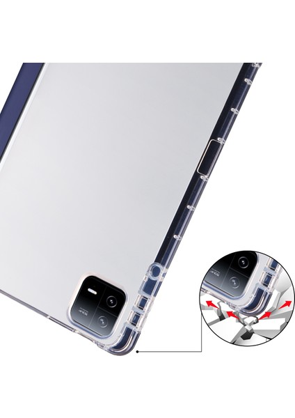 Xiaomi Pad 6/6 Pro Için 3 Katlı Akıllı Deri Tablet Kılıfı (Yurt Dışından)