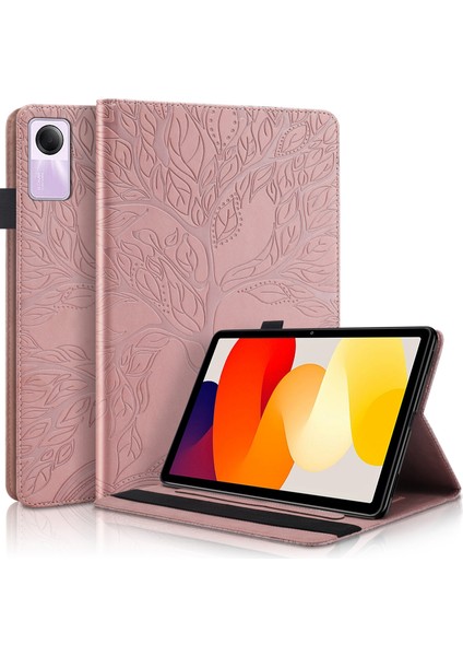 Xiaomi Redmi Pad Se Için Hayat Ağacı Deri Tablet Kılıfı (Yurt Dışından)