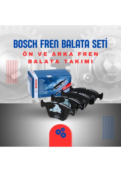 Toyota Corolla Auris (07-12) Ön-Arka Fren Balata Seti