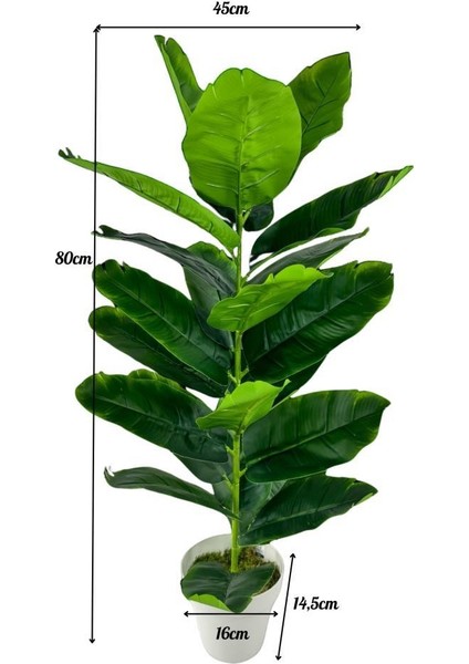 Yapay Çiçek Starliçe 80CM 23 Yapraklı Salon Çiçeği Beyaz Saksılı Yapay Bitki modelleri