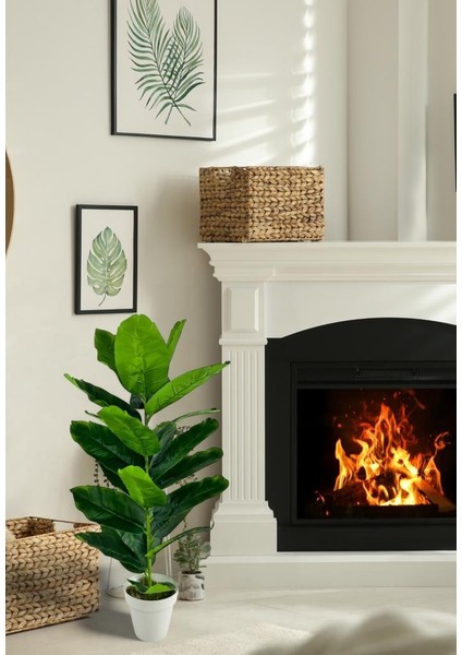 Yapay Çiçek Starliçe 80CM 23 Yapraklı Salon Çiçeği Beyaz Saksılı Yapay Bitki indirimleri