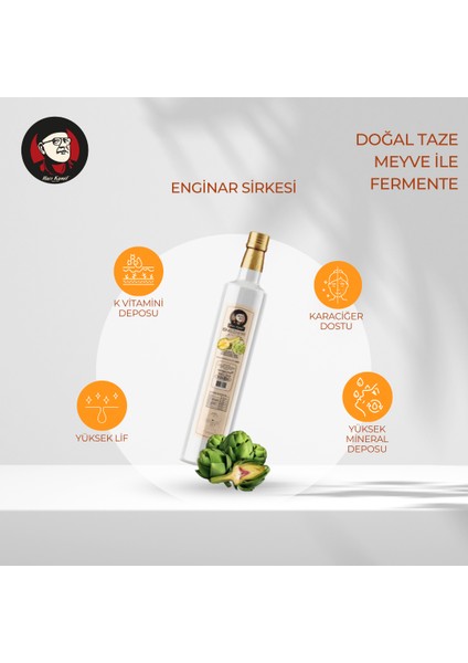 Enginar Sirkesi Doğal Fermente 500 ml fiyatları