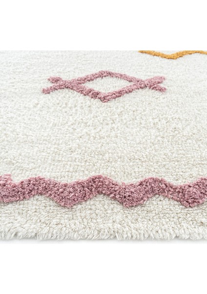 Cool Cotton Ccn 04 Multy Xw Makinede Yıkanabilir Kaymaz Taban Pamuk Dokuma Bebek Halı