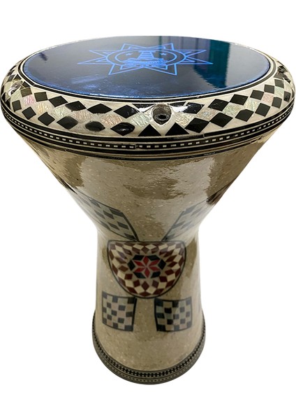 24002 Orijinal Mısır Döküm Profesyonel Darbuka Işlemeli 22 cm