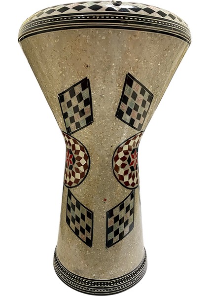 24002 Orijinal Mısır Döküm Profesyonel Darbuka Işlemeli 22 cm