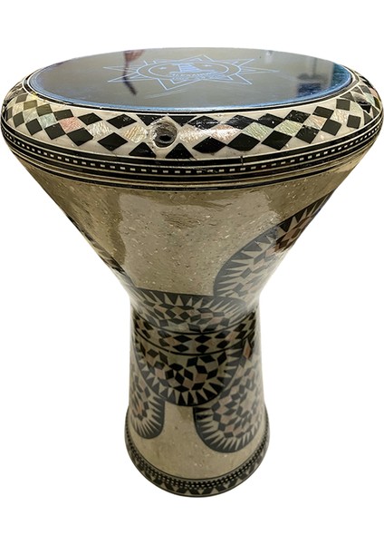 24004 Orijinal Mısır Döküm Profesyonel Darbuka Işlemeli 22 cm