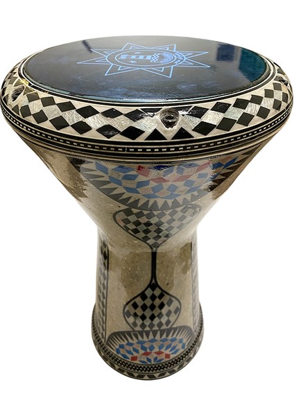 24006 Orijinal Mısır Döküm Profesyonel Darbuka Işlemeli 22 cm