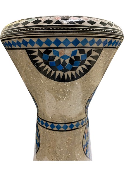 24007 Orijinal Mısır Döküm Profesyonel Darbuka Işlemeli 22 cm