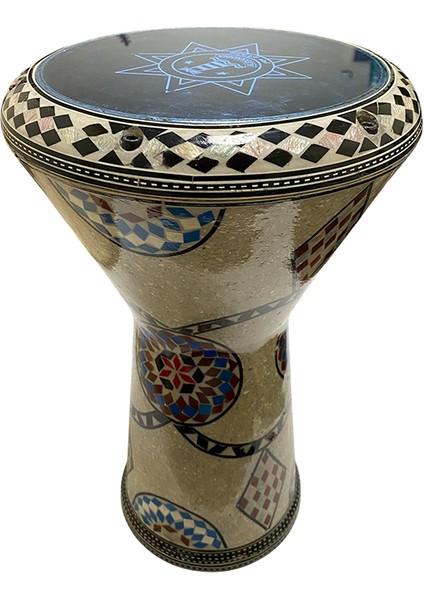 24001 Orijinal Mısır Döküm Profesyonel Darbuka Işlemeli 22 cm